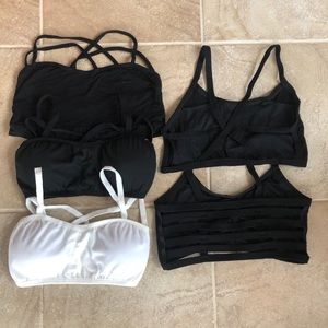 5 bralette BUNDLE!!
